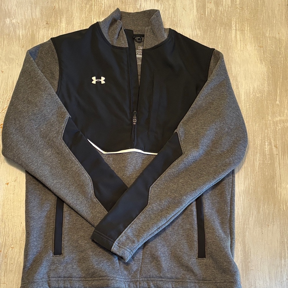 Under Armour Men's Black and Gray Performance Jacket Size Small